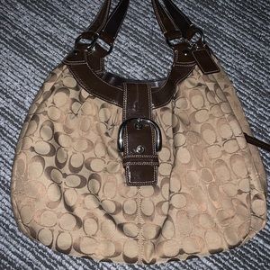 Coach Signature Print Bag